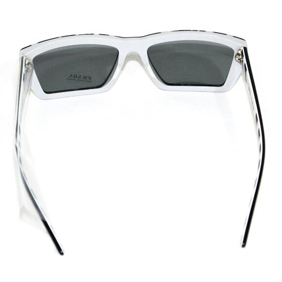 PRADA Black Grey Sunglasses NWT Model PR 04VS 57 - Picture 4 of 12